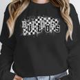 Bulldogs School Spirit Bulldog Pride Checkered Teacher Women Crewneck Sweatshirt, funny design Bulldogs School Spirit Bulldog Pride Checkered Teacher Women Crewneck Sweatshirt, funny design