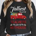 Bunch Of Teachers This Side Of The Nuthouse Xmas Women Crewneck Sweatshirt, funny design Bunch Of Teachers This Side Of The Nuthouse Xmas Women Crewneck Sweatshirt, funny design