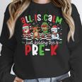 All Is Calm Just Kidding This Is Pre-K Christmas Teacher Women Crewneck Sweatshirt, funny design