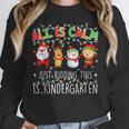 All Is Calm Xmas Kindergarten Christmas Season Teacher Women Crewneck Sweatshirt, funny design All Is Calm Xmas Kindergarten Christmas Season Teacher Women Crewneck Sweatshirt, funny design