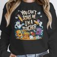 You Can't Scare Me I'm A Teacher Cool Math Teacher Halloween Women Crewneck Sweatshirt, funny design