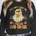 You Can't Scare Me I Teach 2nd Grade Halloween Teacher Ghost Women Crewneck Sweatshirt, 2nd Grade Teacher Gifts, funny design You Can't Scare Me I Teach 2nd Grade Halloween Teacher Ghost Women Crewneck Sweatshirt, 2nd Grade Teacher Gifts, funny design