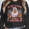 You Cant Scare Me I Teach Kindergarten Teacher Halloween Women Crewneck Sweatshirt, funny design You Cant Scare Me I Teach Kindergarten Teacher Halloween Women Crewneck Sweatshirt, funny design