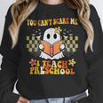 You Can't Scare Me I Teach Preschool Ghost Halloween Teacher Women Crewneck Sweatshirt, funny design You Can't Scare Me I Teach Preschool Ghost Halloween Teacher Women Crewneck Sweatshirt, funny design