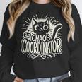 Cat Chaos Coordinator For Women Mom Halloween Teacher Women Crewneck Sweatshirt, funny design