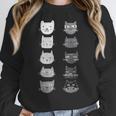 Cat Themed Artist Value Scale Educational Art Teacher Women Crewneck Sweatshirt, funny design Cat Themed Artist Value Scale Educational Art Teacher Women Crewneck Sweatshirt, funny design