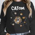 Catom Science Teacher Chemistry Lover Physics School Cat Women Crewneck Sweatshirt, Science Teacher Gifts, funny design Catom Science Teacher Chemistry Lover Physics School Cat Women Crewneck Sweatshirt, Science Teacher Gifts, funny design