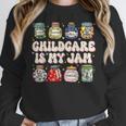 Childcare Is My Jam Child Care Teacher School Psychologist Women Crewneck Sweatshirt, funny design Childcare Is My Jam Child Care Teacher School Psychologist Women Crewneck Sweatshirt, funny design