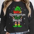 Christmas Kindergarten Elf Squad Teacher Student Women Crewneck Sweatshirt, funny design