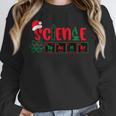 Christmas Science Teacher Santa Educator Chemical Elements Women Crewneck Sweatshirt, Science Teacher Gifts, funny design