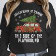 Christmas Teacher Squad Festive Car Tree Lights Xmas Women Crewneck Sweatshirt, funny design Christmas Teacher Squad Festive Car Tree Lights Xmas Women Crewneck Sweatshirt, funny design