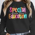 Color Special Education Squad Groovy Dream Team SPED Teacher Women Crewneck Sweatshirt, Groovy Teacher Gifts, funny design