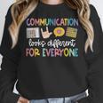 Communication Looks Different Tee Shirt Kids -Adults Teacher Animal Print Small Short Sleeve Classic Fit Crew Neck Polyester 100 Women Crewneck Sweatshirt, funny design Communication Looks Different Tee Shirt Kids -Adults Teacher Animal Print Small Short Sleeve Classic Fit Crew Neck Polyester 100 Women Crewneck Sweatshirt, funny design