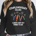 Complementary Colors Art Teacher Pun Shirt Women Crewneck Sweatshirt, funny design Complementary Colors Art Teacher Pun Shirt Women Crewneck Sweatshirt, funny design