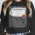 Composition Notebook Costume Adult Halloween For Teachers Women Crewneck Sweatshirt, funny design Composition Notebook Costume Adult Halloween For Teachers Women Crewneck Sweatshirt, funny design