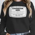 Composition Notebook Halloween Costume Teacher Student Women Crewneck Sweatshirt, funny design Composition Notebook Halloween Costume Teacher Student Women Crewneck Sweatshirt, funny design
