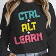 Computer Teacher Back To School Kids Ctrl Alt Learn Women Crewneck Sweatshirt, funny design Computer Teacher Back To School Kids Ctrl Alt Learn Women Crewneck Sweatshirt, funny design