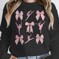 Coquette Bow Ballet Dance Teacher Coquette Women Dancing Women Crewneck Sweatshirt, funny design