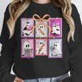 Coquette Bow Spooky Teacher Ghost Halloween Trick Or Teach Women Crewneck Sweatshirt, funny design Coquette Bow Spooky Teacher Ghost Halloween Trick Or Teach Women Crewneck Sweatshirt, funny design