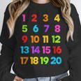 Counting 1-10 Learn To Count Number School Kids Teacher Women Crewneck Sweatshirt, funny design Counting 1-10 Learn To Count Number School Kids Teacher Women Crewneck Sweatshirt, funny design