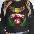 Crayon Box Fun Teacher Student Crayon Squad Halloween 2023 Women Crewneck Sweatshirt, funny design