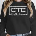 CTE Career And Technical Education -Adults CTE Teacher Health Theme Small Short Sleeve Women Crewneck Sweatshirt, funny design