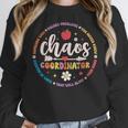 Cute Chaos Coordinator Teacher First Day Of School Women Crewneck Sweatshirt, funny design Cute Chaos Coordinator Teacher First Day Of School Women Crewneck Sweatshirt, funny design