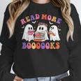 Cute Ghost Read More Books Lover Teacher Halloween Costume Women Crewneck Sweatshirt, funny design