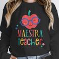 Cute Maestra Teacher Women Crewneck Sweatshirt, funny design