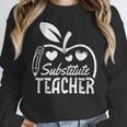 Cute Substitute Teacher Appreciation Men Women Women Crewneck Sweatshirt, funny design Cute Substitute Teacher Appreciation Men Women Women Crewneck Sweatshirt, funny design