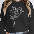 Dancing Turkey Happy Thanksgiving Day Ballet Dance Teacher Women Crewneck Sweatshirt, funny design