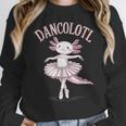 Dancolotl Ballerina Axolotl Ballet Dance Teacher Women Crewneck Sweatshirt, funny design