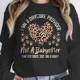Daycare Provider Teacher Childcare Worker Leopard Heart Fun Women Crewneck Sweatshirt, funny design Daycare Provider Teacher Childcare Worker Leopard Heart Fun Women Crewneck Sweatshirt, funny design