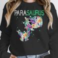 Dino Para Professional Teacher Collection T-Rex Dinosaur Paraeducator Assistant Teacher Women Crewneck Sweatshirt, funny design