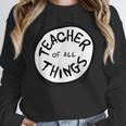 Dr Seuss Teacher Of All Things Red Emblem Women Crewneck Sweatshirt, funny design