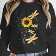 Dragonfly Sunflower Teacher Growth Mindset Choose To Shine Women Crewneck Sweatshirt, funny design