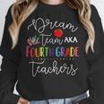 Dream Team Fourth Grade Teachers Back To School 4th Grade Women Crewneck Sweatshirt, funny design Dream Team Fourth Grade Teachers Back To School 4th Grade Women Crewneck Sweatshirt, funny design