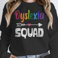 Dyslexia Awareness Month Dyslexia Teacher Therapist Women Crewneck Sweatshirt, funny design