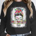 Early Head Start Life Messy Bun Back To School Teacher Women Women Crewneck Sweatshirt, funny design Early Head Start Life Messy Bun Back To School Teacher Women Women Crewneck Sweatshirt, funny design