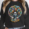 Education Is Freedom History Month Teacher Books Afro Women Crewneck Sweatshirt, History Teacher Gifts, funny design