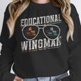 Educational Wingman Assisting Teacher Teaching Assistant Women Crewneck Sweatshirt, funny design