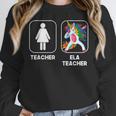 ELA Teacher Dabbing Unicorn Teacher Women Women Crewneck Sweatshirt, funny design ELA Teacher Dabbing Unicorn Teacher Women Women Crewneck Sweatshirt, funny design