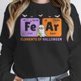 Elements Of Halloween Fear Periodically Chemistry Teacher Women Crewneck Sweatshirt, funny design Elements Of Halloween Fear Periodically Chemistry Teacher Women Crewneck Sweatshirt, funny design