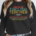 ENGLISH TEACHER Definition Vintage Tee T-Shirt Women Crewneck Sweatshirt, English Teacher Gifts, funny design