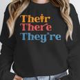 English Teacher Their There Theyre Grammar Men Women Women Crewneck Sweatshirt, English Teacher Gifts, funny design English Teacher Their There Theyre Grammar Men Women Women Crewneck Sweatshirt, English Teacher Gifts, funny design