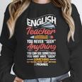 English Teacher Women Crewneck Sweatshirt, English Teacher Gifts, funny design