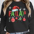 FA LA 8 Christmas Santa FA La Math Teacher Student Women Crewneck Sweatshirt, funny design FA LA 8 Christmas Santa FA La Math Teacher Student Women Crewneck Sweatshirt, funny design