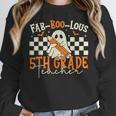 Fab Boo Lous 5th Grade Teacher Retro Ghost Spooky Halloween Women Crewneck Sweatshirt, funny design Fab Boo Lous 5th Grade Teacher Retro Ghost Spooky Halloween Women Crewneck Sweatshirt, funny design