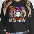 Fab Boo Lous Infant Teacher Halloween Costume Women Crewneck Sweatshirt, funny design