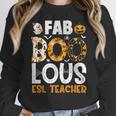 Faboolous ESL ESOL Teacher Spooky Teacher Halloween Costume For Men Women Women Crewneck Sweatshirt, Esl Teacher Gifts, funny design Faboolous ESL ESOL Teacher Spooky Teacher Halloween Costume For Men Women Women Crewneck Sweatshirt, Esl Teacher Gifts, funny design